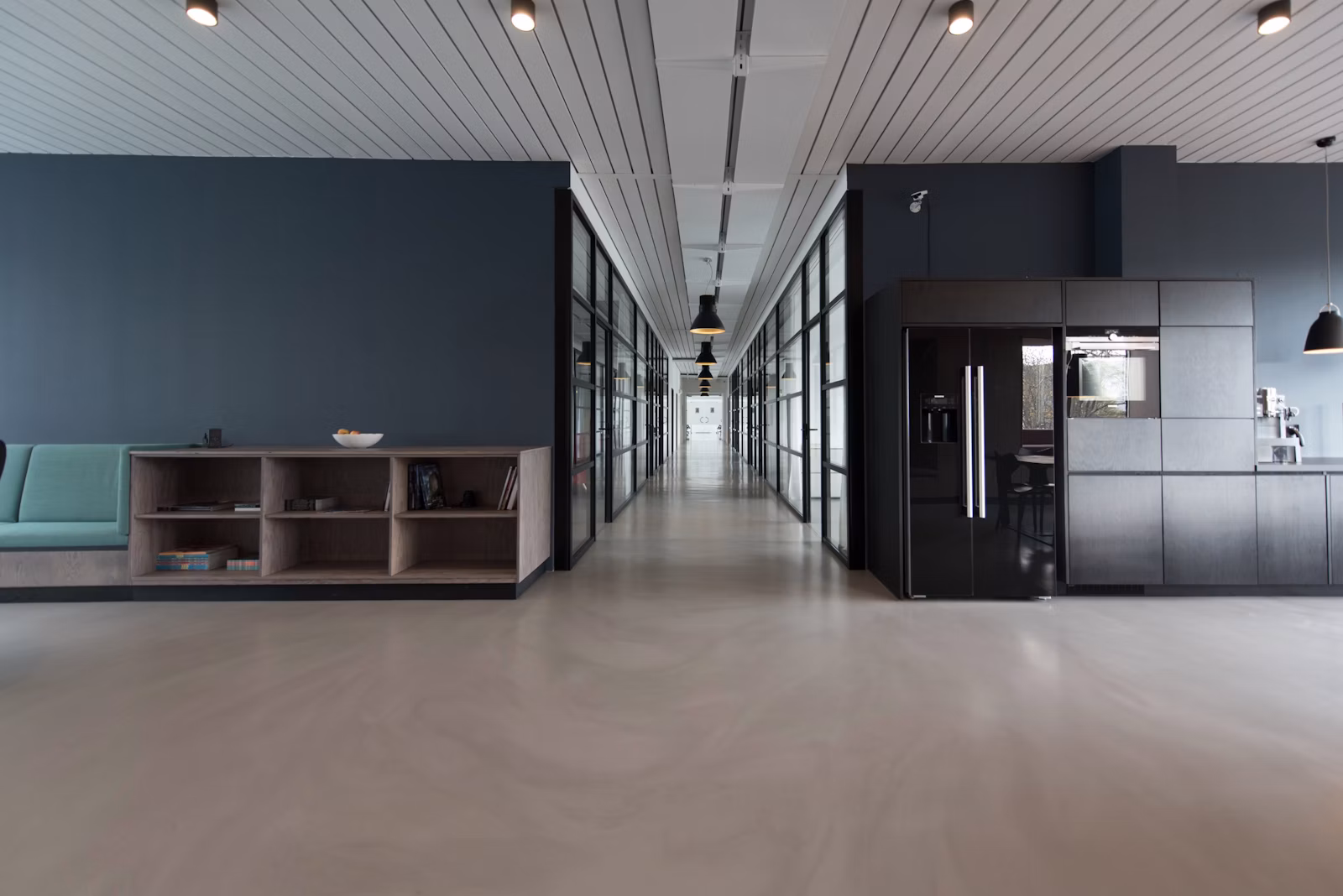 Refined commercial workspace interior